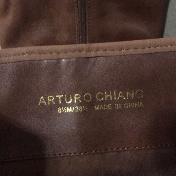 New Arturo Chiang tall brown boots 8 1/2 - Picture 3 of 8